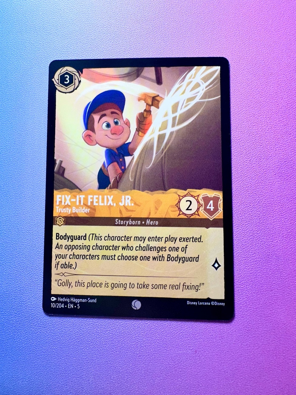 fix-it felix jr [wreck-it ralph] - 10/204 (common) — lorcana: shimmering skies